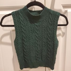 Mock Neck Crop Top